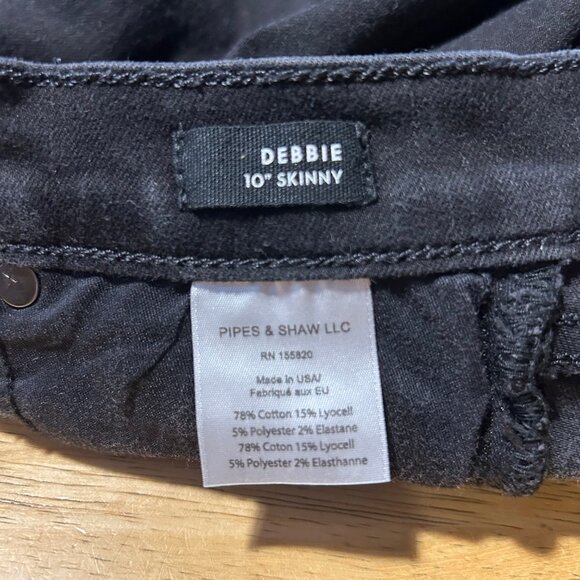 Womens Veronica Beard Black Wash Raven Button-Fly Closure 10" Skinny Jeans 24 - Picture 14 of 14